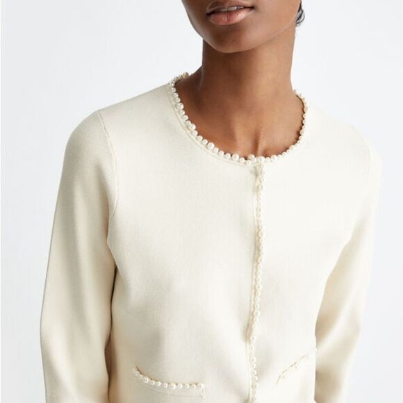 NYC Braided Trim jacket CREAM COLOR SIZE 6 NWT in‎ packaging - Picture 3 of 9